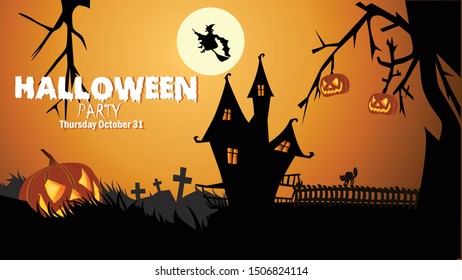 Halloween Flyer and Greeting Cards