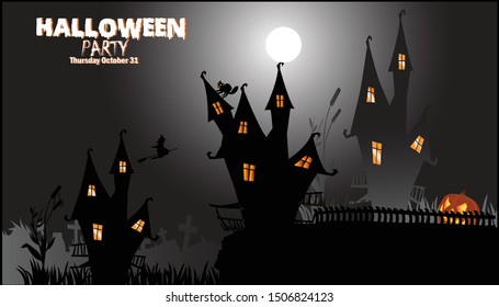 Halloween Flyer and Greeting Cards