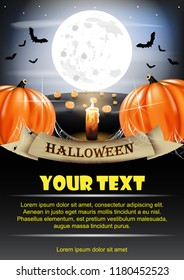 Halloween flyer. Layered and easy to customize.