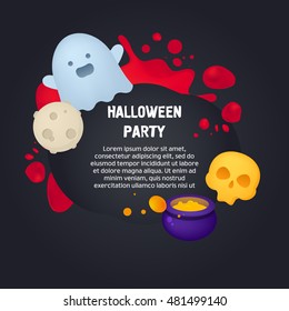 Halloween flyer template