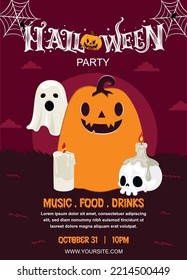 Halloween Flyer Vector EPS File