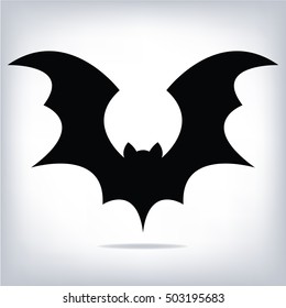 Halloween flying bat silhouettes