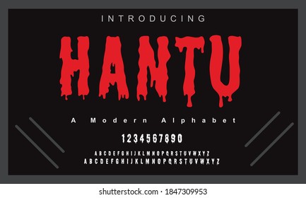 	
Halloween font. Abstract modern urban alphabet fonts. Typography sport, technology, fashion, digital, future creative logo font. vector illustration