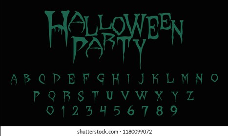 Halloween Font - Decorative Vector Font