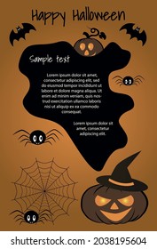 Halloween frame for ad text