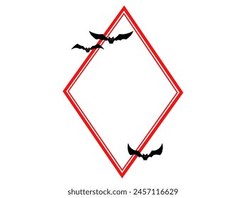 Halloween Frame Hintergrund mit Fledermaus