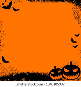 Halloween Frame Background Desain Vector