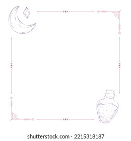 halloween frame background vector illustration