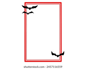 Halloween Frame Bat Background Illustration