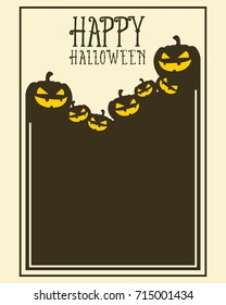 Halloween frame invitation style collection