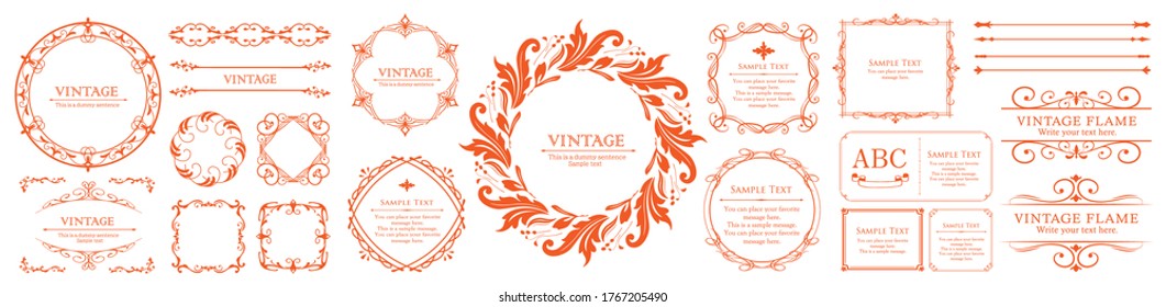 Halloween frame material, October, antique decoration, vintage pattern, plant ivy