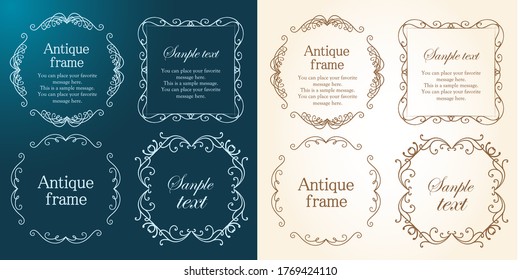 Halloween frame material, October, antique decoration, vintage pattern, plant ivy