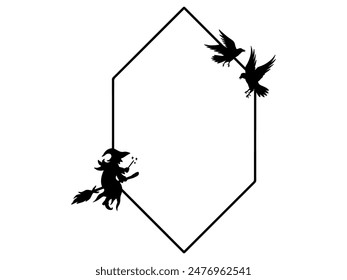 Halloween Frame Outline Background Illustration