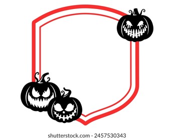 Halloween Frame Pumpkin Background Illustration