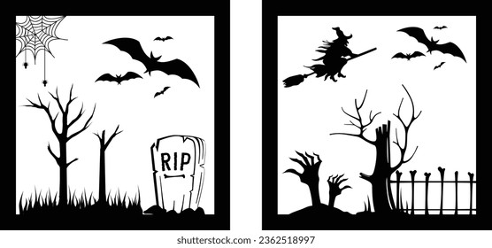 Halloween frame SVG, Halloween SVG, Halloween Cricut Svg file