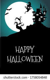 Halloween frame vector illustration material