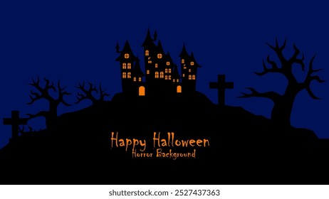 Plano de fundo com moldura de Halloween. Rede de insetos assustadora Cobweb em fundo escuro. Para cartazes de Halloween, banners e ilustrações assustadoras. 