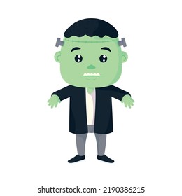 Halloween Frankenstein Costume Isolated Icon