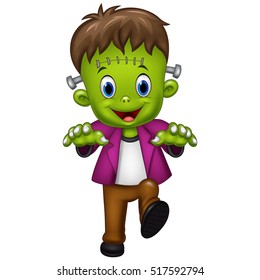 Halloween Frankenstein Mascot