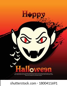 Diseño/cubierta de dracula helada de Halloween. Fondo de concepto de diseño creativo
