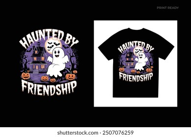 Halloween friends squad t shirt design