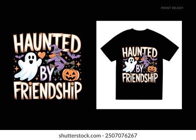 Halloween friends squad t shirt design