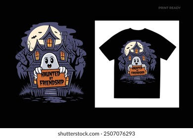 Halloween friends squad t shirt design