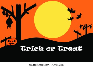 Halloween full moon for Trick or Treat