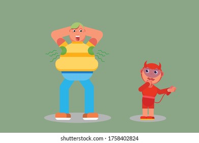 Halloween funny character for you - This character illustration can use as a sticker also.