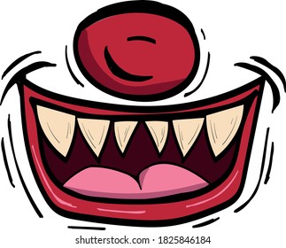 Halloween funny face mask pattern