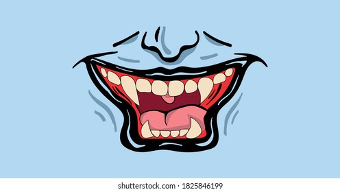 Halloween funny face mask pattern