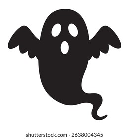 Halloween Funny Ghost vector icon
