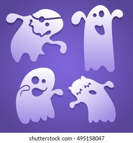 Halloween funny ghosts 