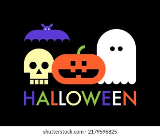Halloween Funny Illustration - Minimalist Style