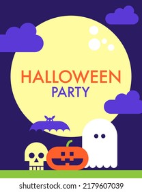 Halloween Funny Illustration - Minimalist Style