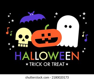 Halloween Funny Illustration - Minimalist Style