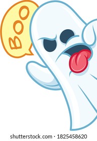 Halloween Funny vector Boo Ghost