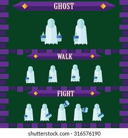 halloween game character for design ghost