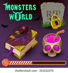 Halloween game icons