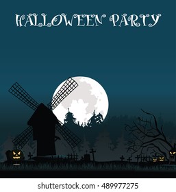 Halloween game party background