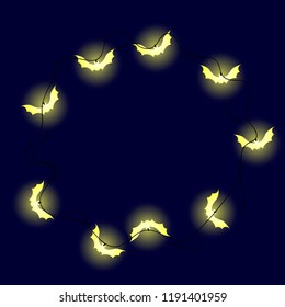 Halloween garland vector design