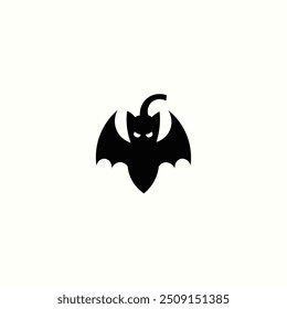 Halloween ghost bat vector icon design