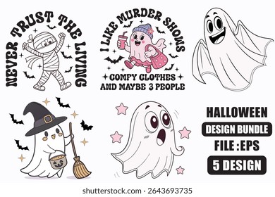 Halloween Ghost Bundle ,Retro Spooky Designs,Ghost PNG,svg,skull,dark lips, creepy coffee,magic