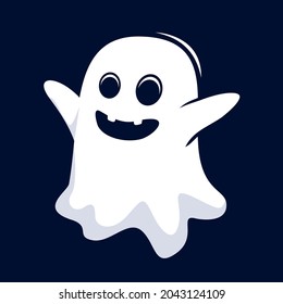 Halloween Ghost Cartoon Illustrations Vector