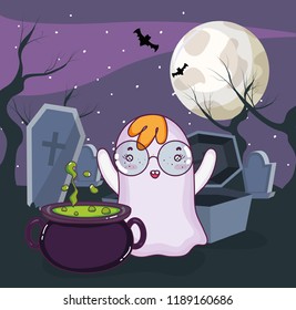 Halloween ghost cartoons
