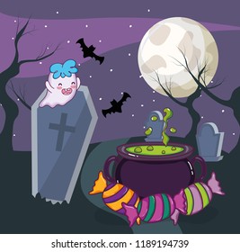 Halloween ghost cartoons