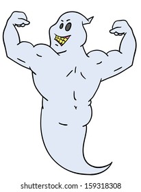 Halloween ghost character 