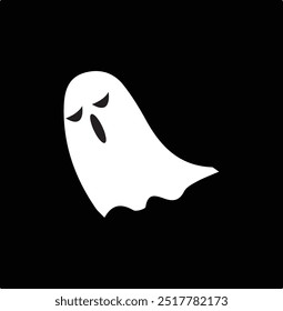 Colección de personaje fantasma de Halloween con diseño plano
