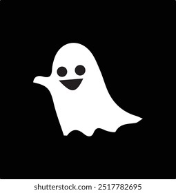 Halloween ghost character collection with flat design