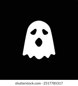 Colección de personaje fantasma de Halloween con diseño plano